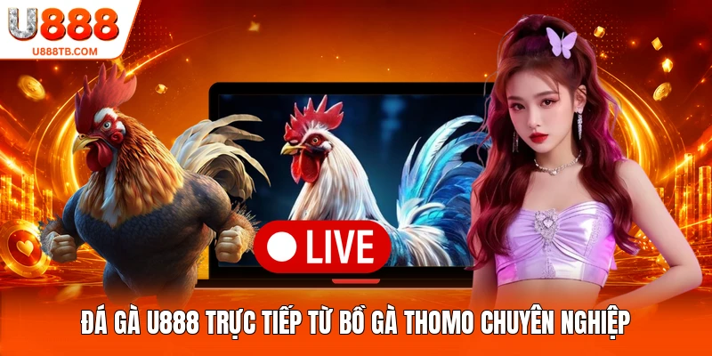 Đá gà U888 trực tiếp từ bồ gà Thomo chuyên nghiệp